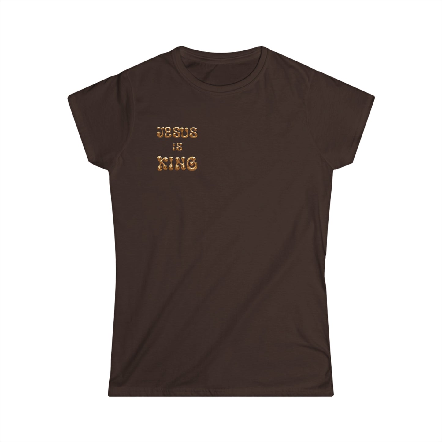 Women's Softstyle Tee Theme:Jesus is King