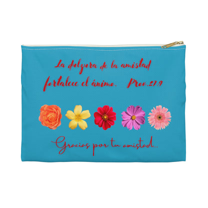 Accessory Pouch Theme Spanish: (blue color) La dulzura de la amistad