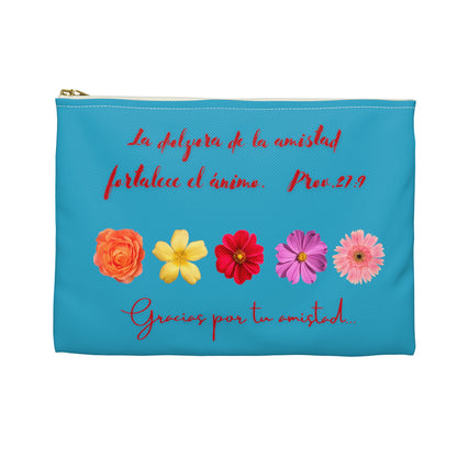 Accessory Pouch Theme Spanish: (blue color) La dulzura de la amistad