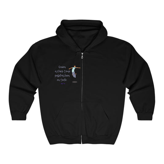 Heavy Blend™ Full Zip Hooded Sweatshirt Theme: Spanish Quien a Dios tiene