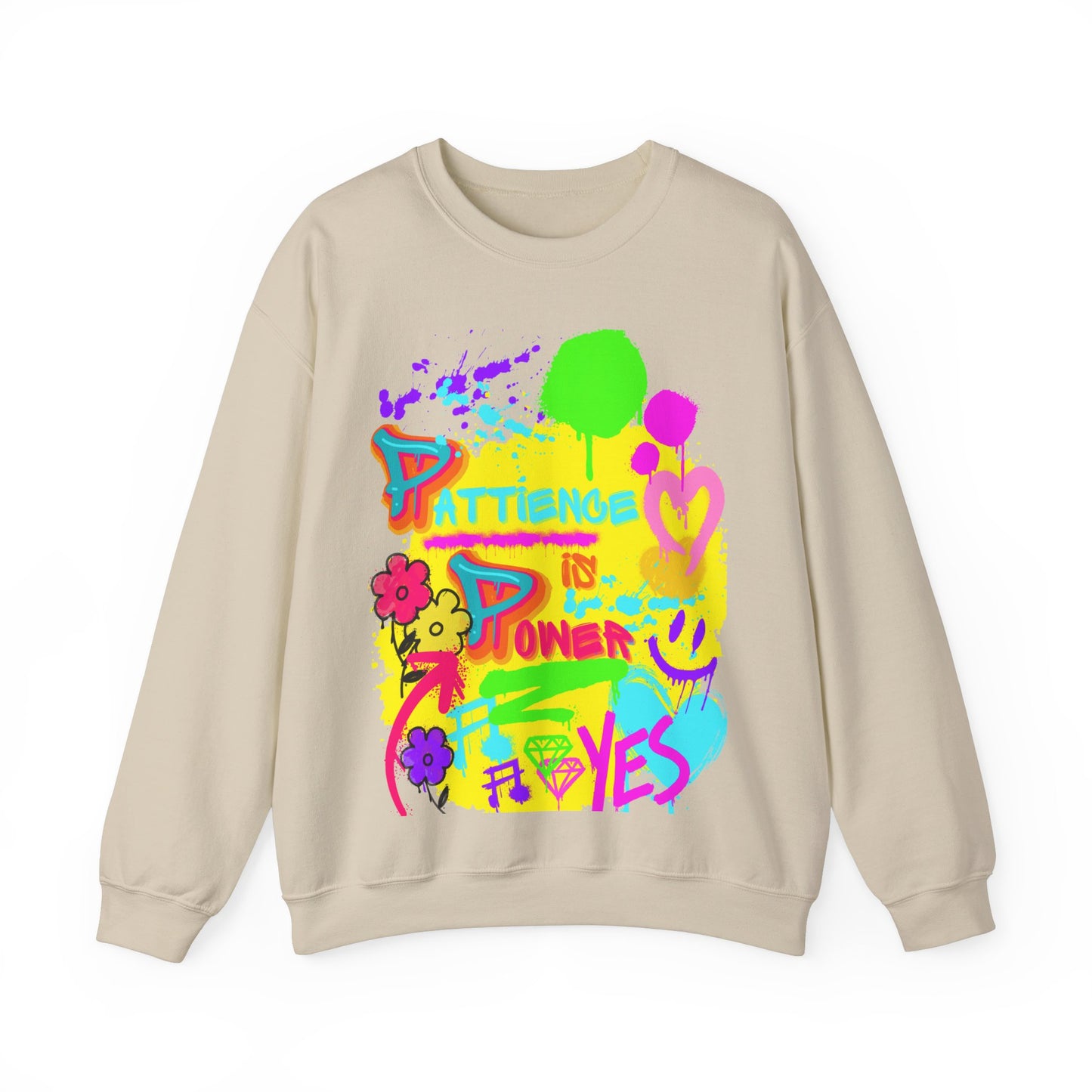 Heavy Blend™ Crewneck Sweatshirt: Patience is power