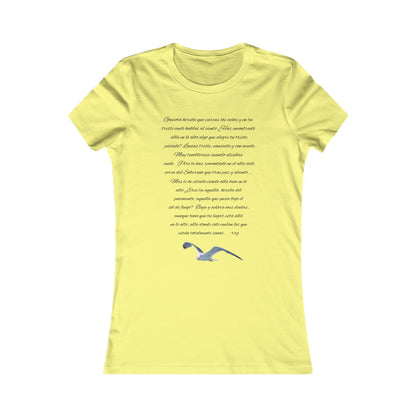 Women's Favorite Tee / Theme: 'Gaviota herida' (Wounded seagull)