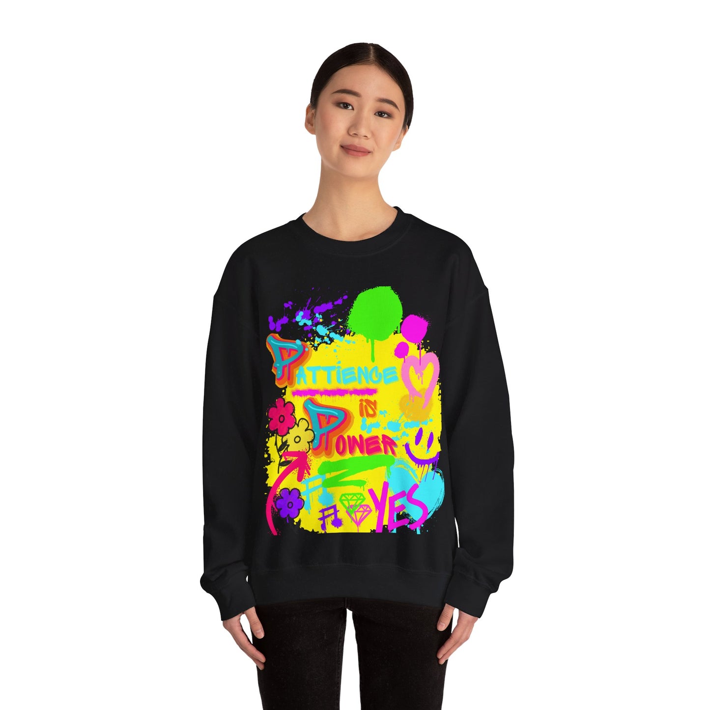 Heavy Blend™ Crewneck Sweatshirt: Patience is power