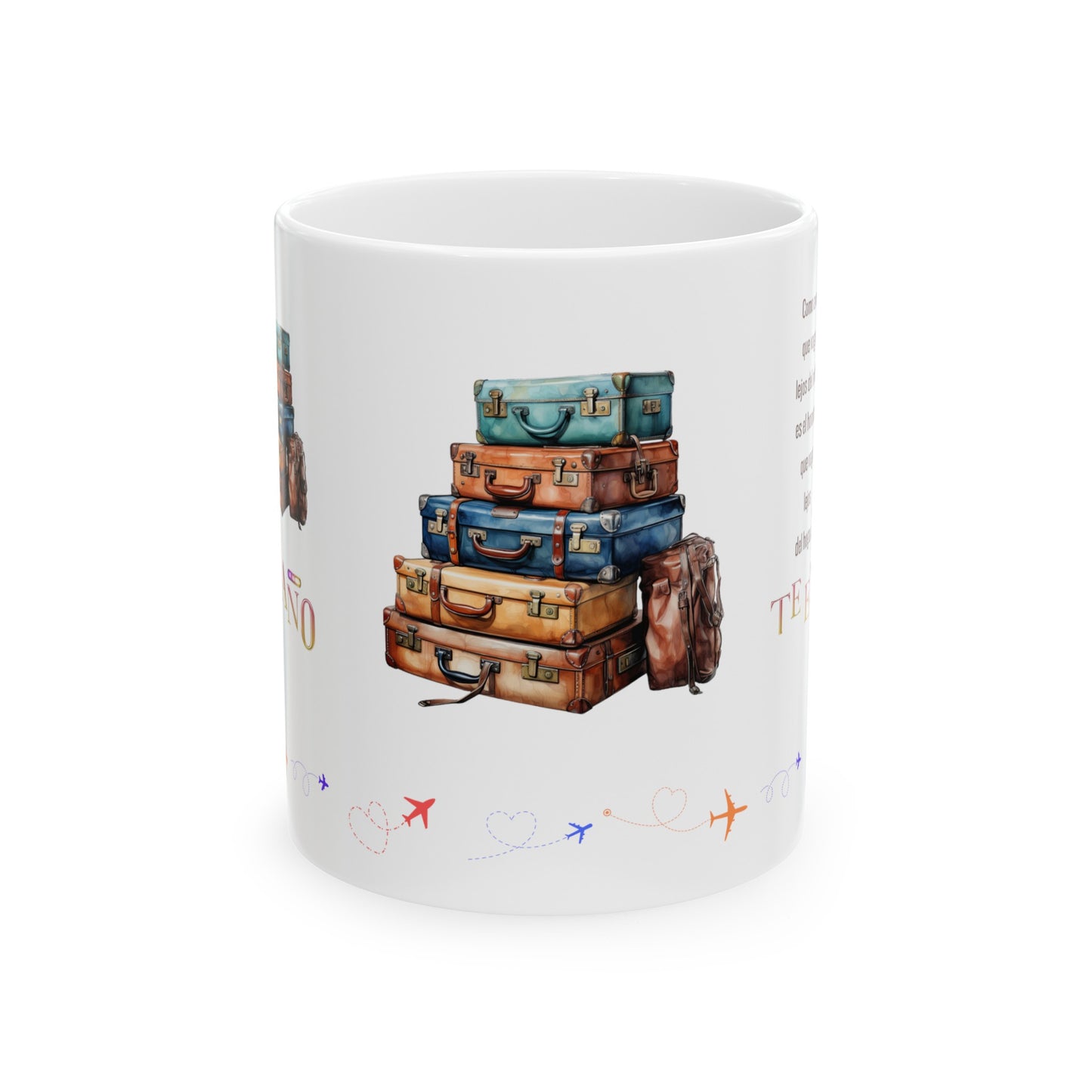 Ceramic Mug, 11oz Theme/ Spanish: Te extraño