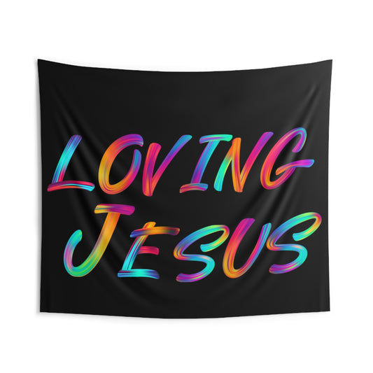 Indoor Wall Tapestries /Theme: Loving Jesus (Multiple sizes)