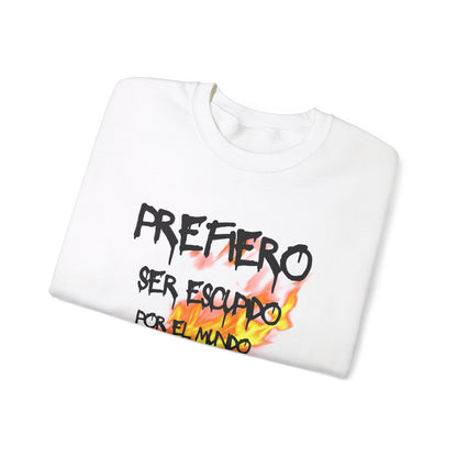 Unisex Heavy Blend™ Crewneck Sweatshirt Spanish Theme: Prefiero ser escupido