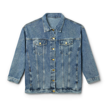 Women's Denim Jacket: Theme: Wow how he loves me.