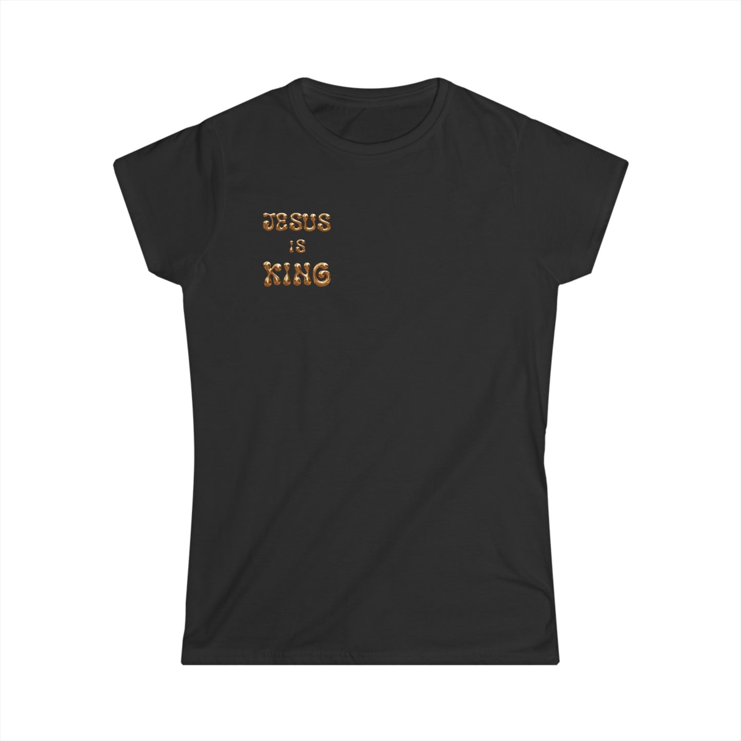 Women's Softstyle Tee Theme:Jesus is King