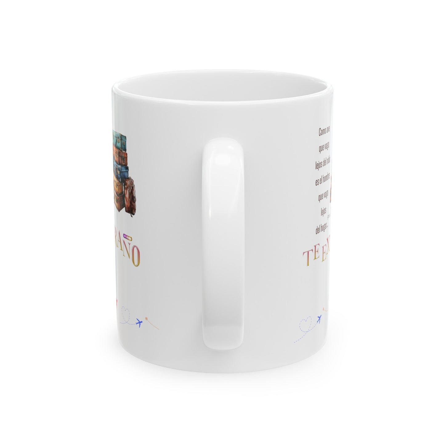 Ceramic Mug, 11oz Theme/ Spanish: Te extraño