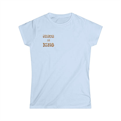 Women's Softstyle Tee Theme:Jesus is King